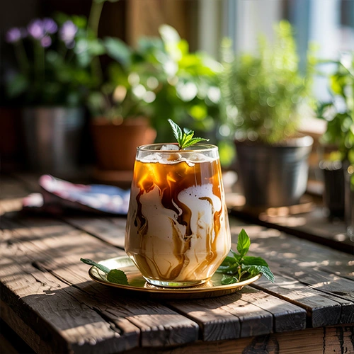 oolong iced latte
